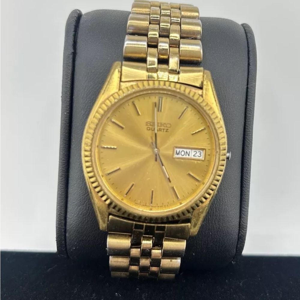 Rare Vintage Seiko SGF206 Men’s Gold Watch New Battery #32